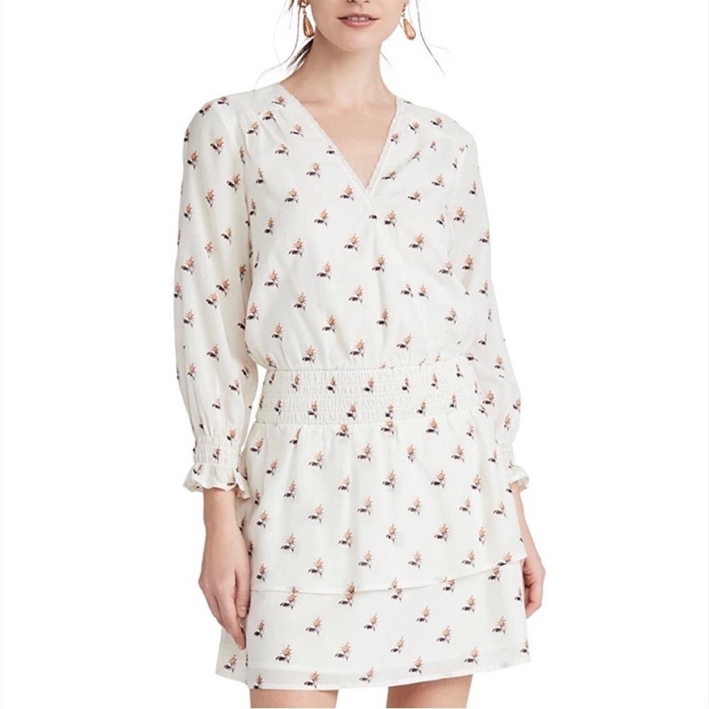 Paige Serrano Mini floral Dress small nwt